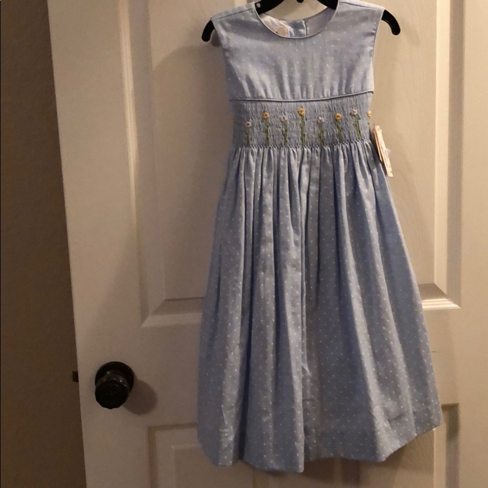 🌸Gorgeous Pale Blue Smocked Laura Ashley Dress🌸